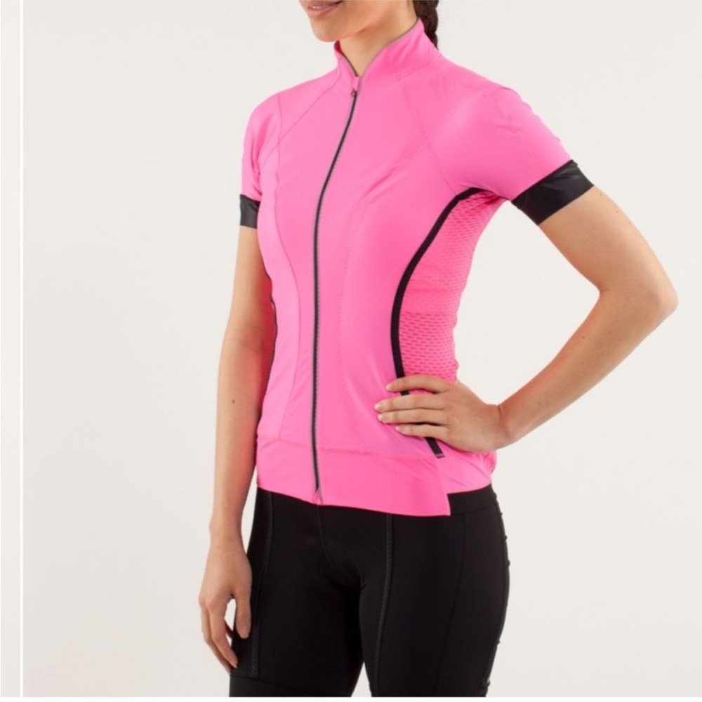Lululemon Paceline Pink Cycling Jersey